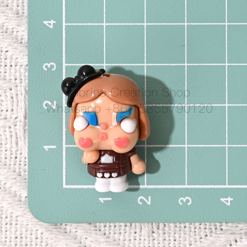 3D Crying Baby with Hole Cute Rubber Beads DIY Phone Chain Accessories Wholesale Beaded Pen Accessories Wholesale