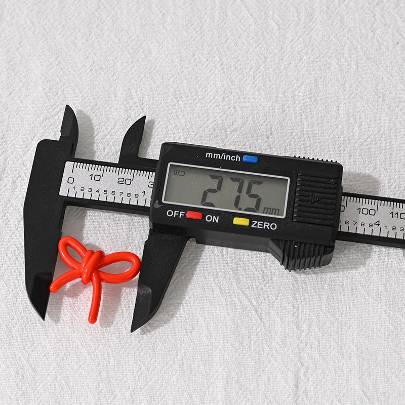 27mm Bowknot Acrylic Beads Through Hole Bow Tie DIY Phone Chain Accessories Beading Pen Materials Loose Beads