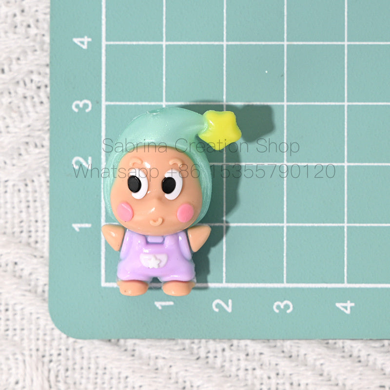 50pcs-Twinkle Twinkle  Bead Star People DIY Keychain Mobile Chain Accessory