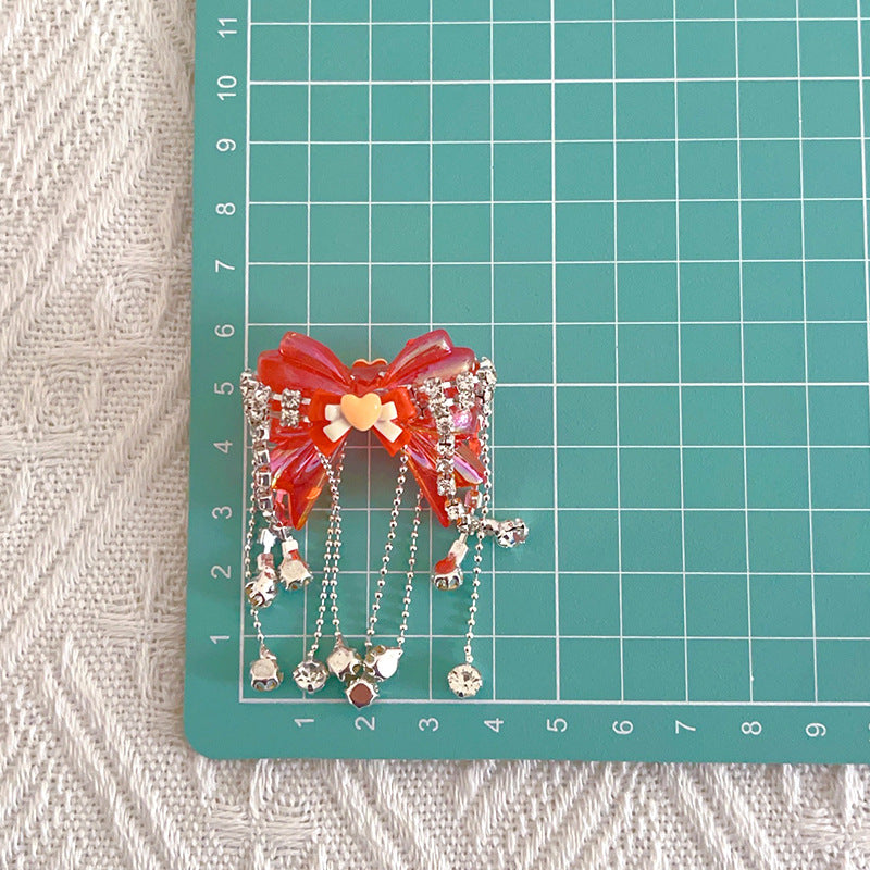 Handcrafted Heavy-duty Bowknot Tassel Loose Beads DIY Phone Chain Beaded Pen Irregular Beads Bag Chain Jewelry Accessories