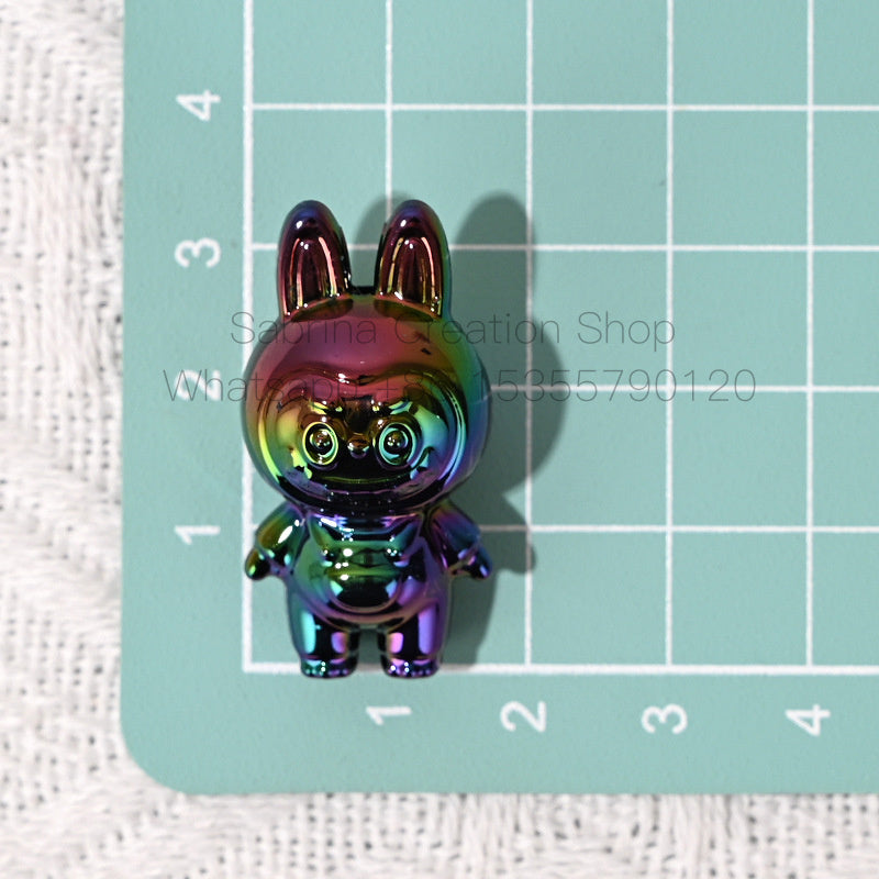 50pcs 3D Labubu Cute Small Beads DIY Phone Chain Pendant Beaded Pen Material Accessories