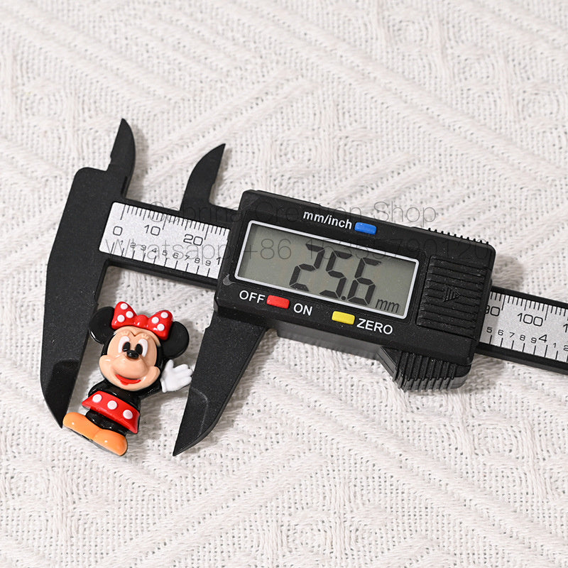 3D Dysney Minnie Rubber Beads DIY Phone Chain Accessories Beaded Pen Materials Through Hole Loose Beads Wholesale