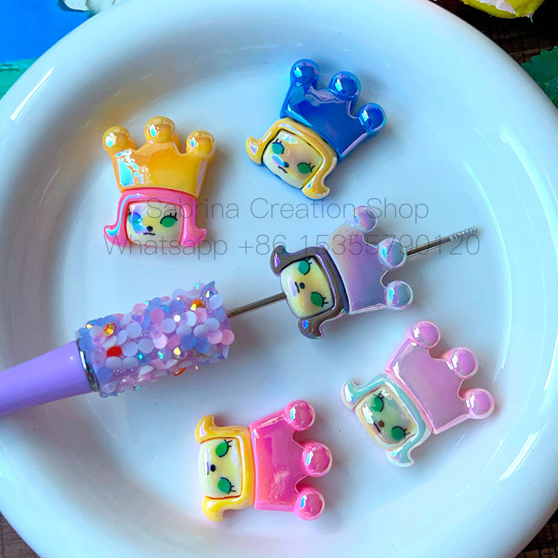 High-Quality UV Colorful 3D Cartoon Cute Bubble Beads DIY Phone Chain Material Accessories