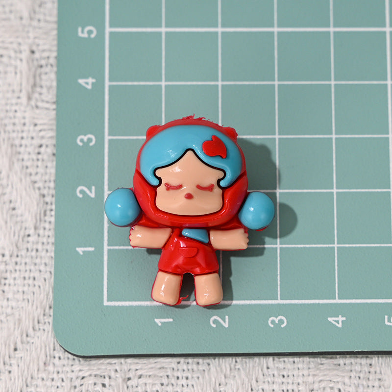 Perforated Cartoon SP Foam Matte Soft Glue Beads 3D Cute DIY Phone Chain Handmade Beaded Pen Accessories