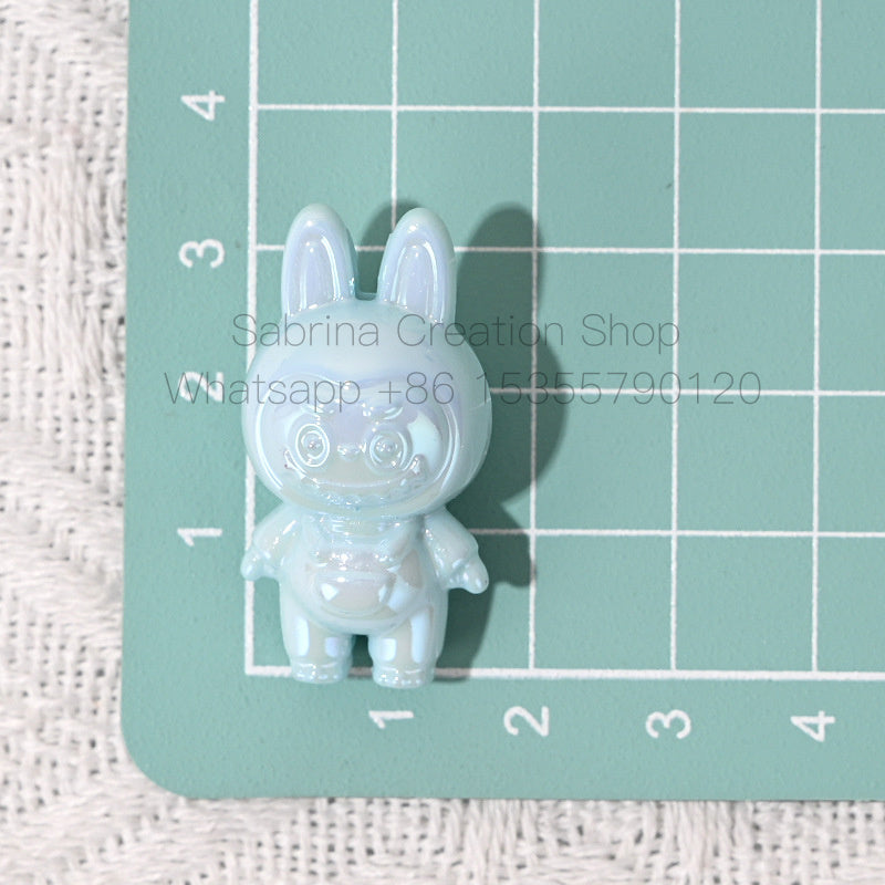 50pcs 3D Labubu Cute Small Beads DIY Phone Chain Pendant Beaded Pen Material Accessories