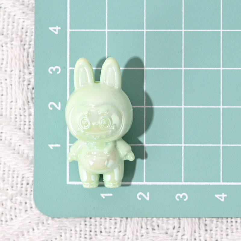 50pcs 3D Labubu Cute Small Beads DIY Phone Chain Pendant Beaded Pen Material Accessories