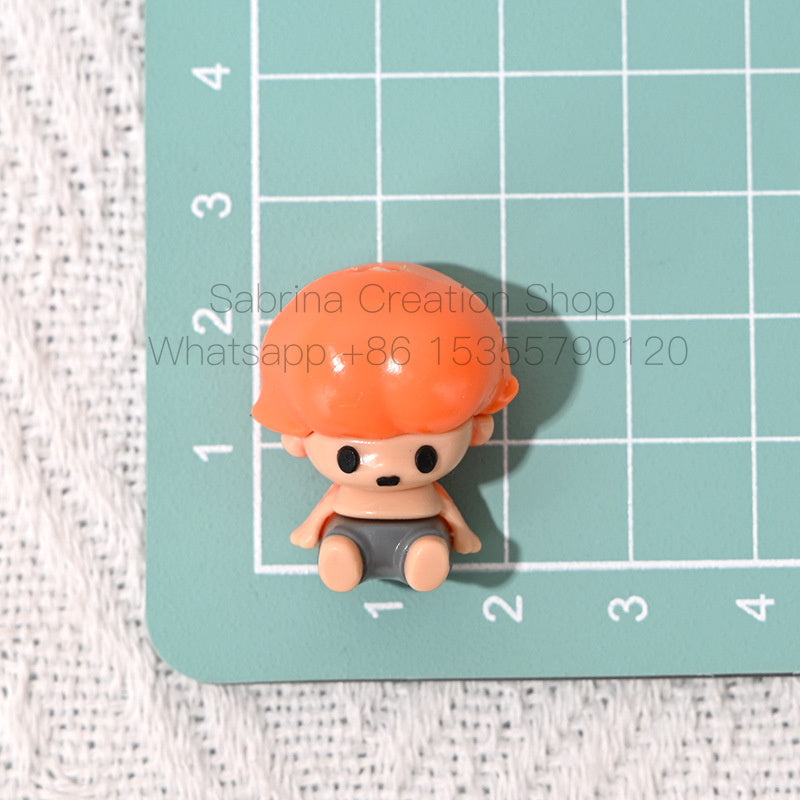 Perforated Rubber SP Little Girl Bubble Matra DIY Phone Chain Accessories Beads Pen Handmade Loose Beads